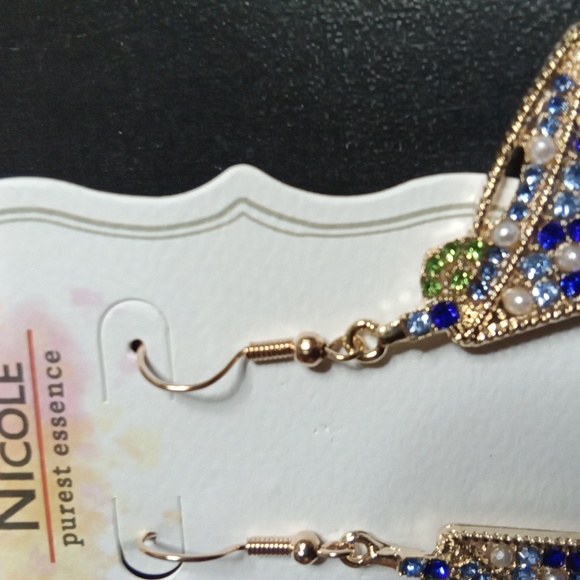 Cocktail Rhinestone Earrings - Picture 4 of 6